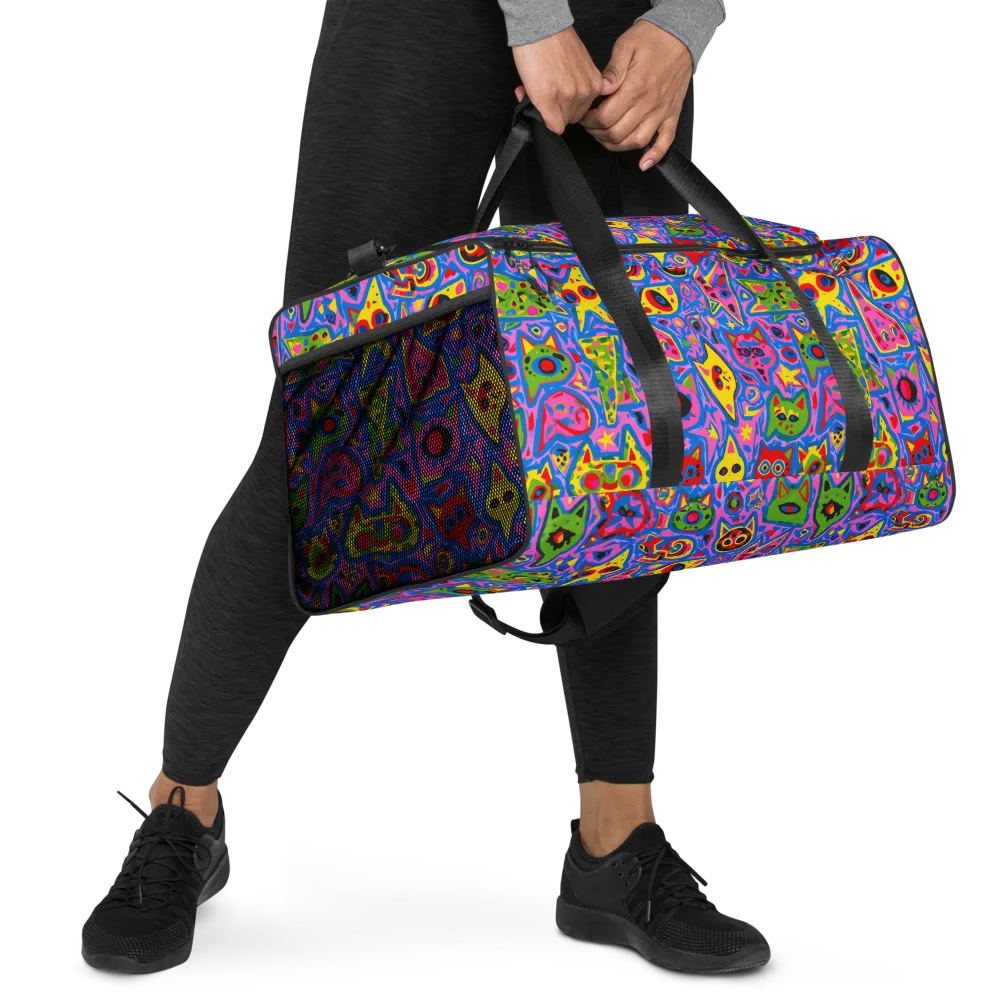 Electric Whiskers on Duffle Bag — Right Front