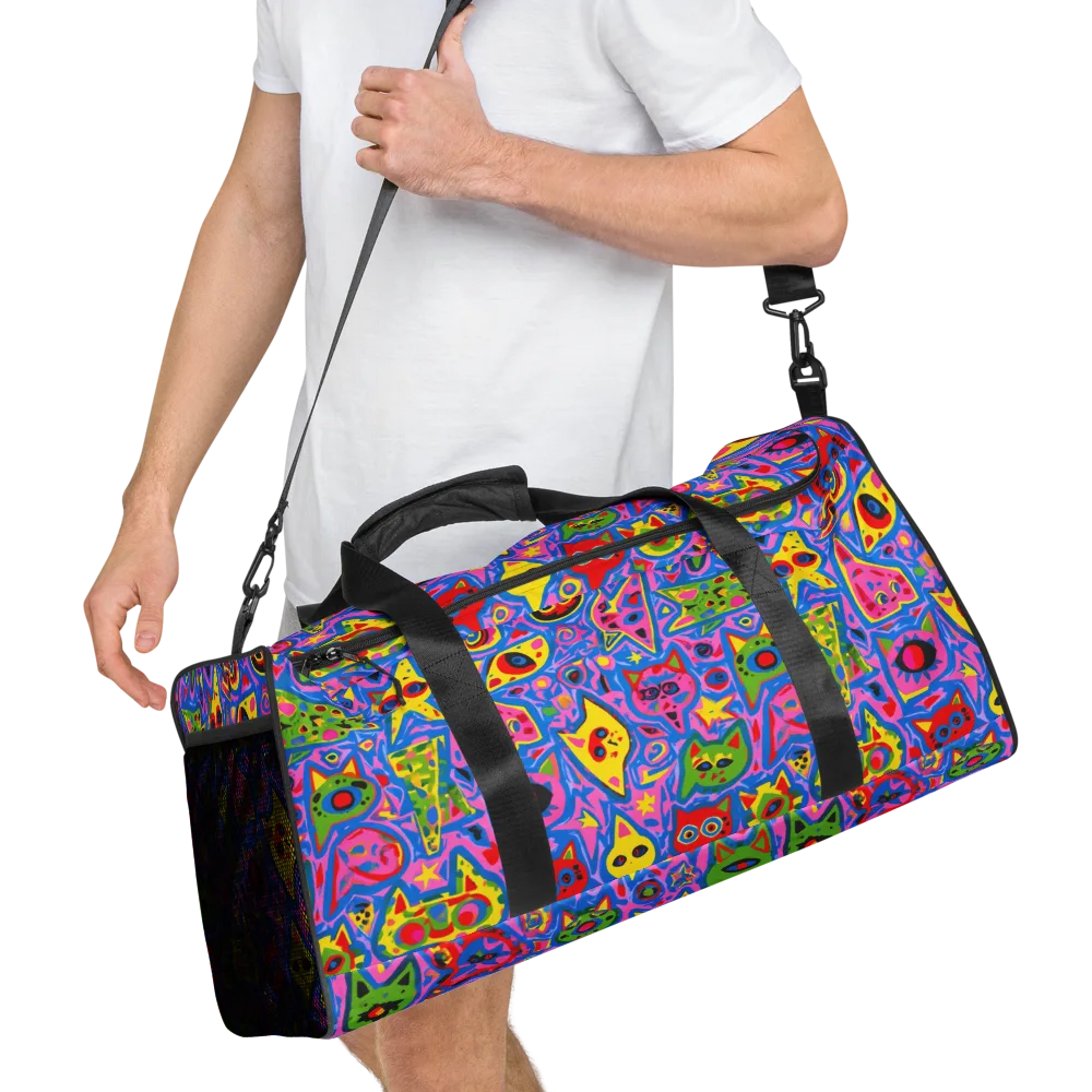 Electric Whiskers on Duffle Bag — Right Front