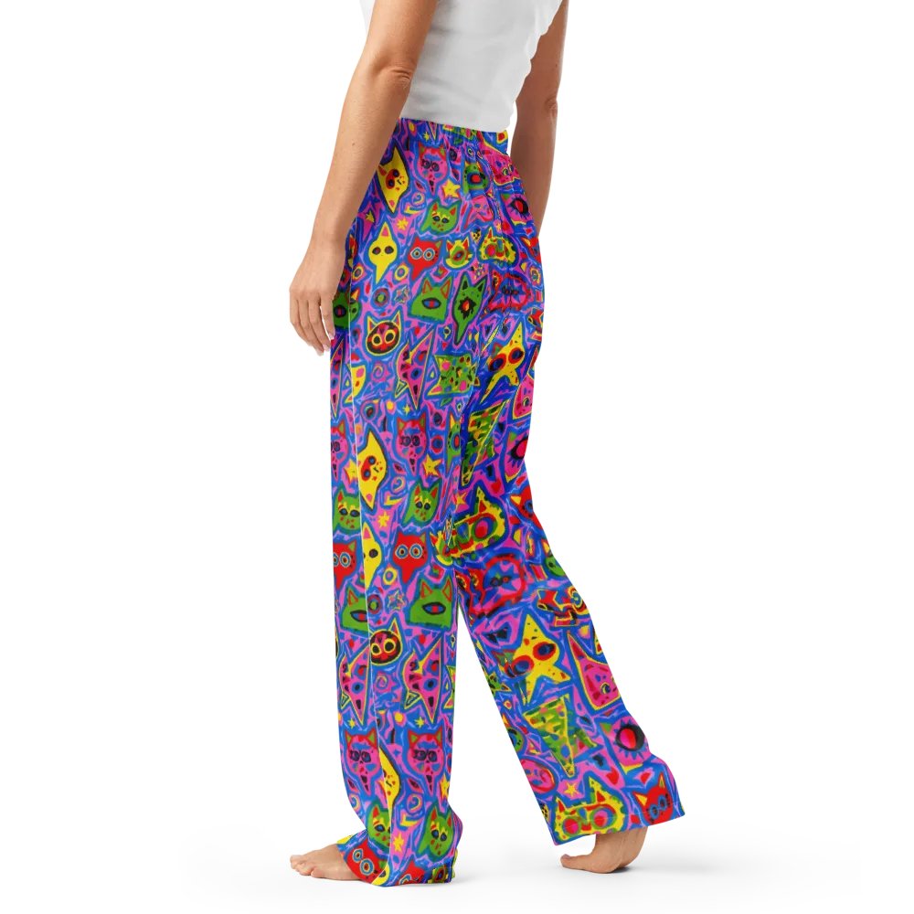 Electric Whiskers on Women's Pajama Pants — Left