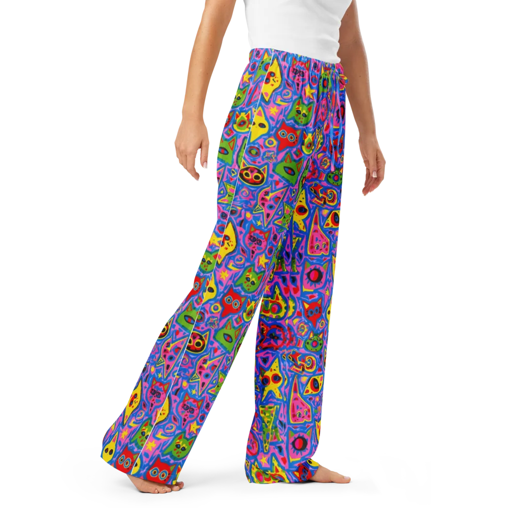 Electric Whiskers on Women's Pajama Pants — Right Front