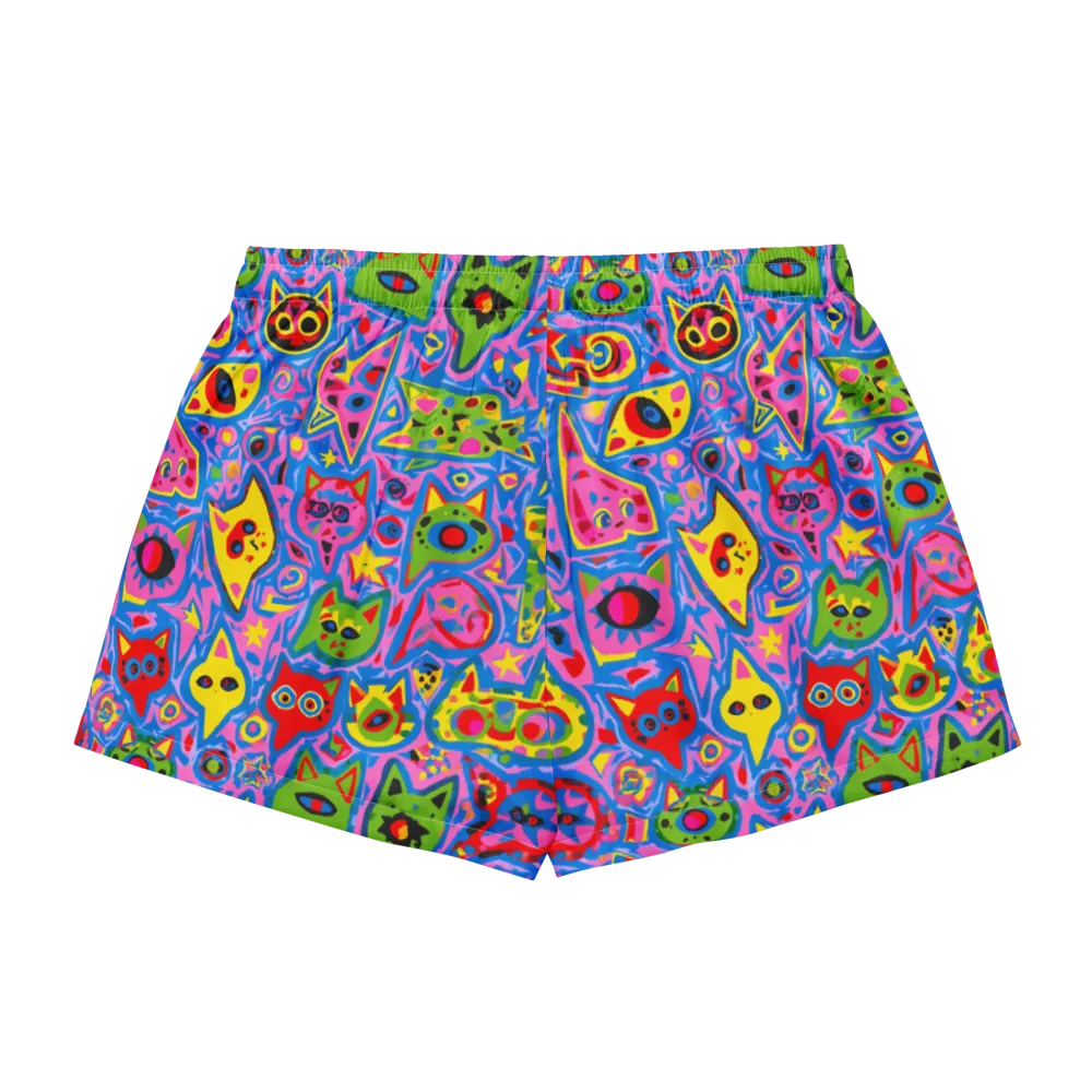 Electric Whiskers on Women's Pajama Shorts — Back