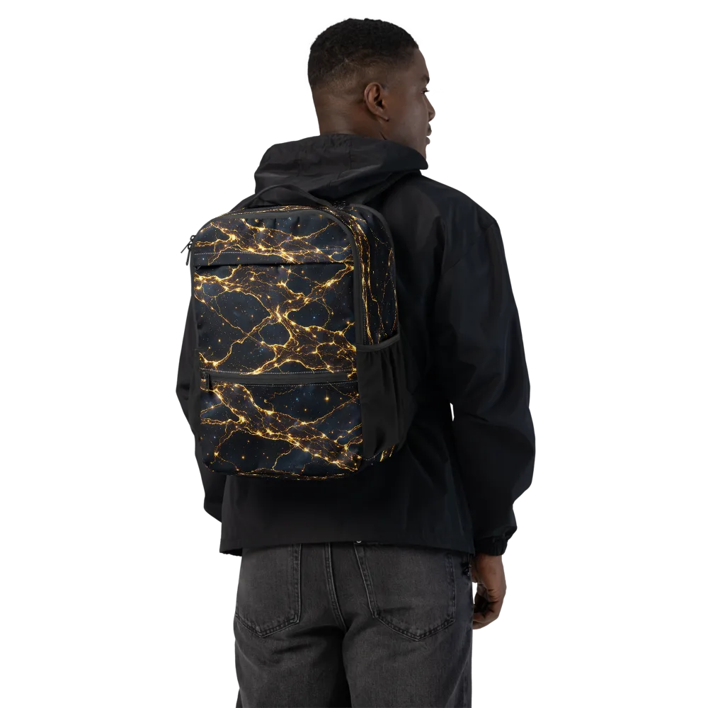 Midnight Fulgurite on Utility Backpack — Back