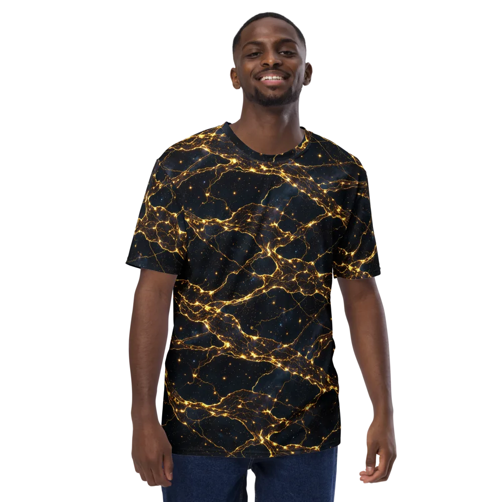 Midnight Fulgurite on Men's Crew Neck T-Shirt — Front