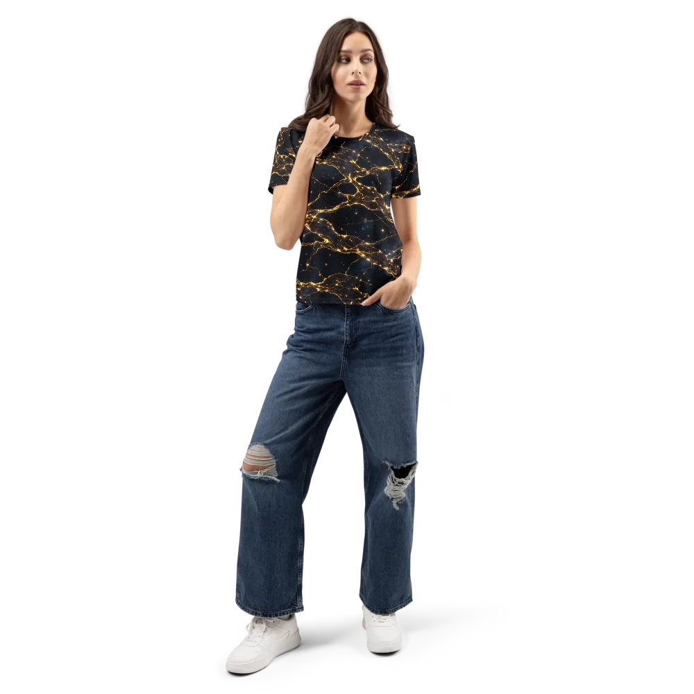 Midnight Fulgurite on Women's Crew Neck T-Shirt — Front