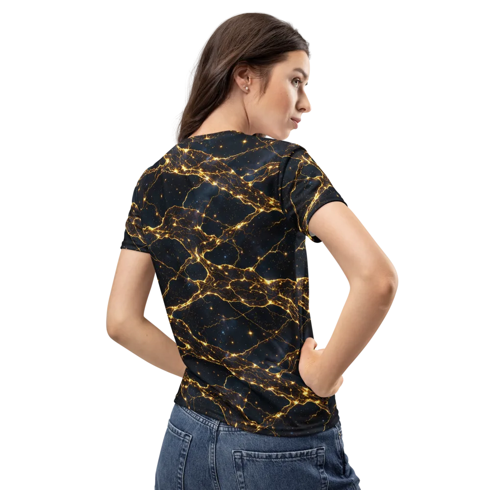 Midnight Fulgurite on Women's Crew Neck T-Shirt — Back