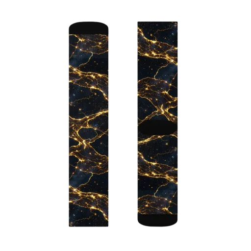 Midnight Fulgurite on a Socks