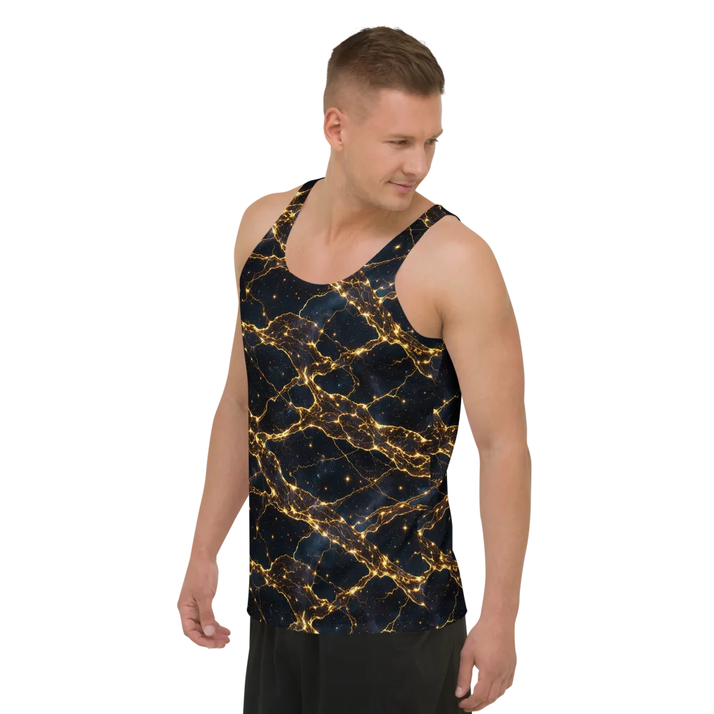 Midnight Fulgurite on Men's Tank Top — Left Front