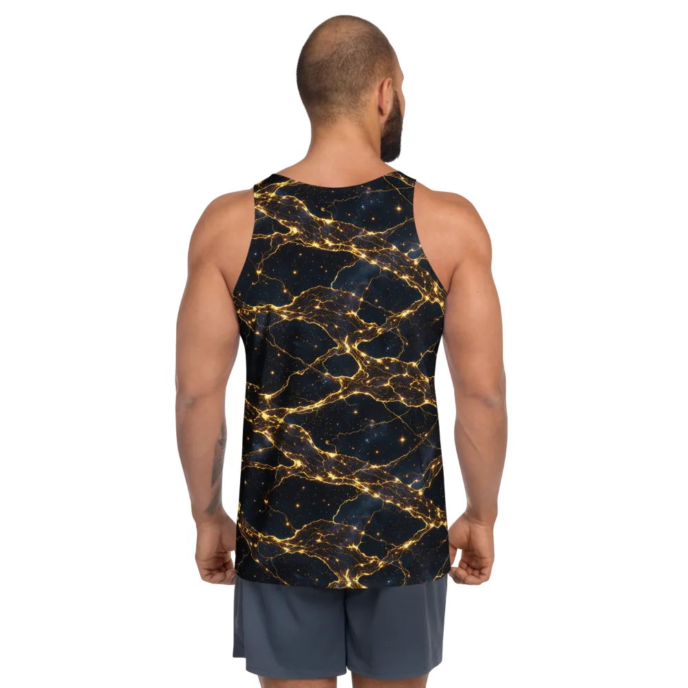 Midnight Fulgurite on Men's Tank Top — Back