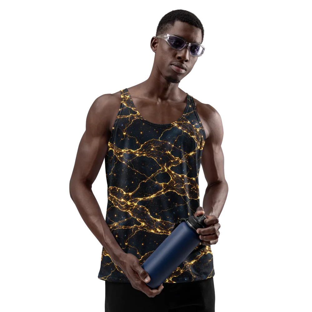 Midnight Fulgurite on Men's Tank Top — Front