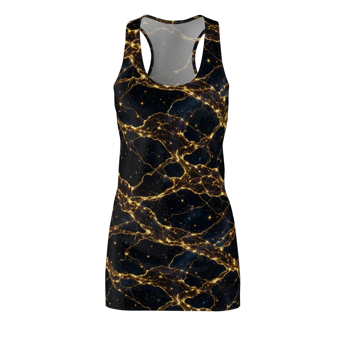 Midnight Fulgurite on Racerback Dress — Front