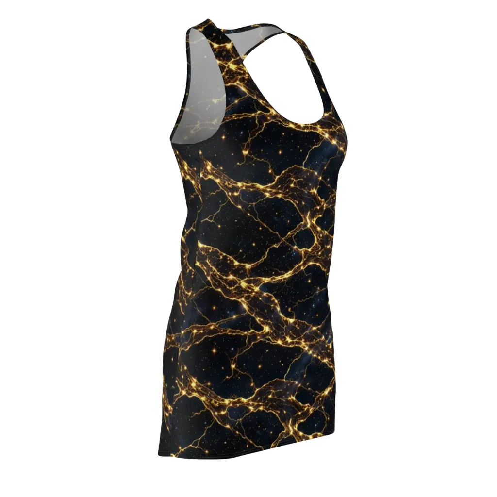 Midnight Fulgurite on Racerback Dress — Front Side