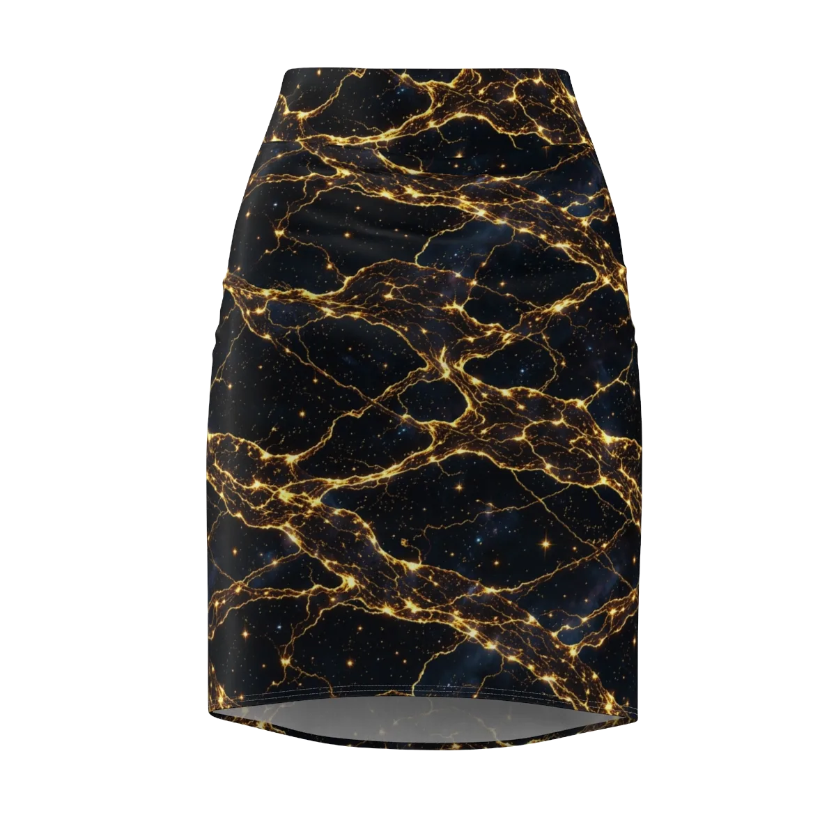 Midnight Fulgurite on Pencil Skirt — Front