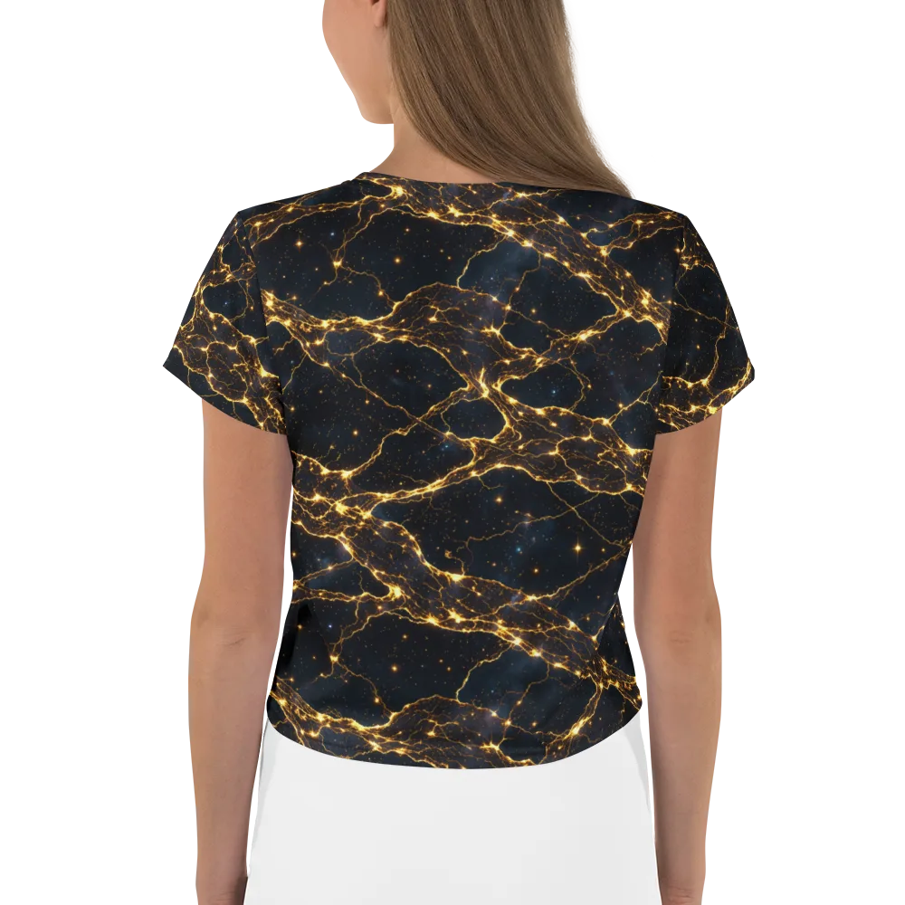 Midnight Fulgurite on Crop Tee — Back