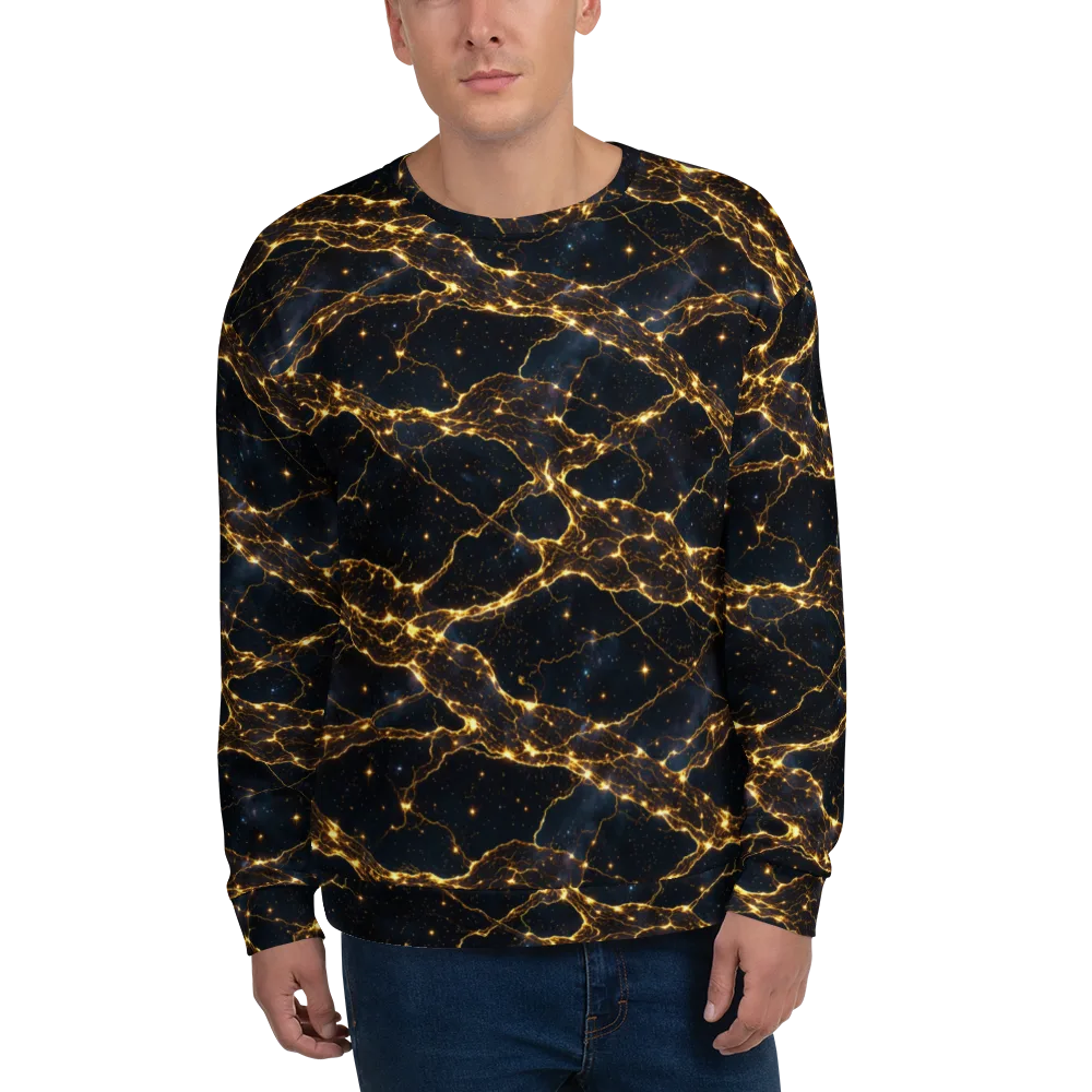 Midnight Fulgurite on Sweatshirt — Front