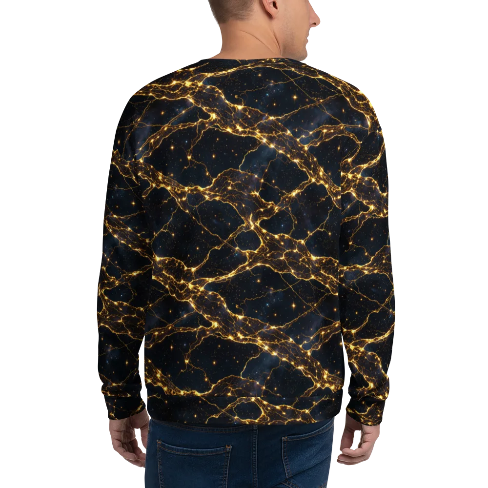 Midnight Fulgurite on Sweatshirt — Back