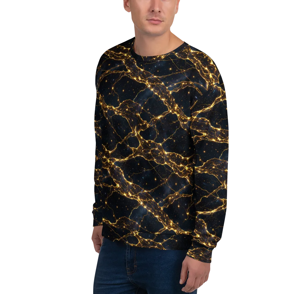 Midnight Fulgurite on Sweatshirt — Left Front