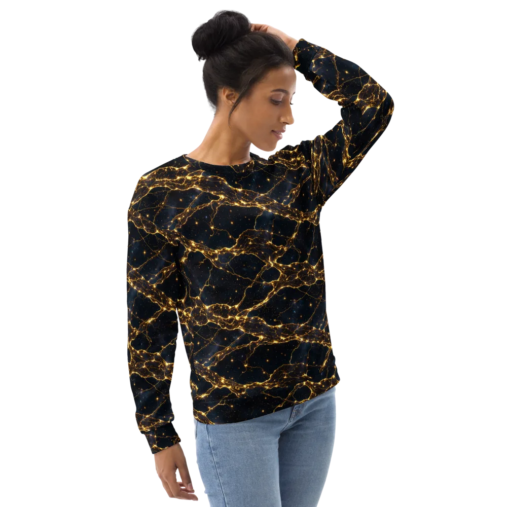 Midnight Fulgurite on Sweatshirt — Right Front