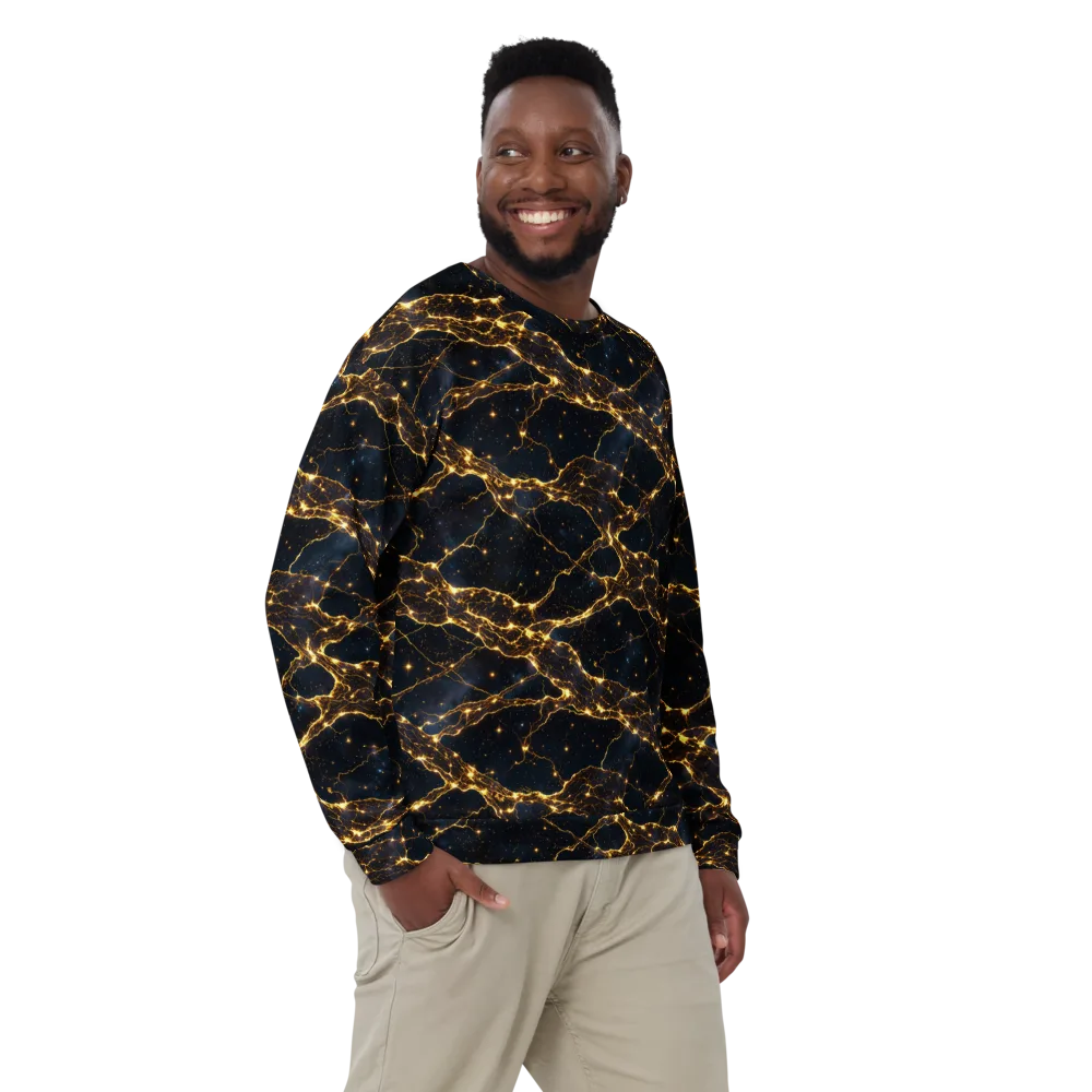 Midnight Fulgurite on Sweatshirt — Front