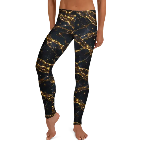 Midnight Fulgurite on a Leggings