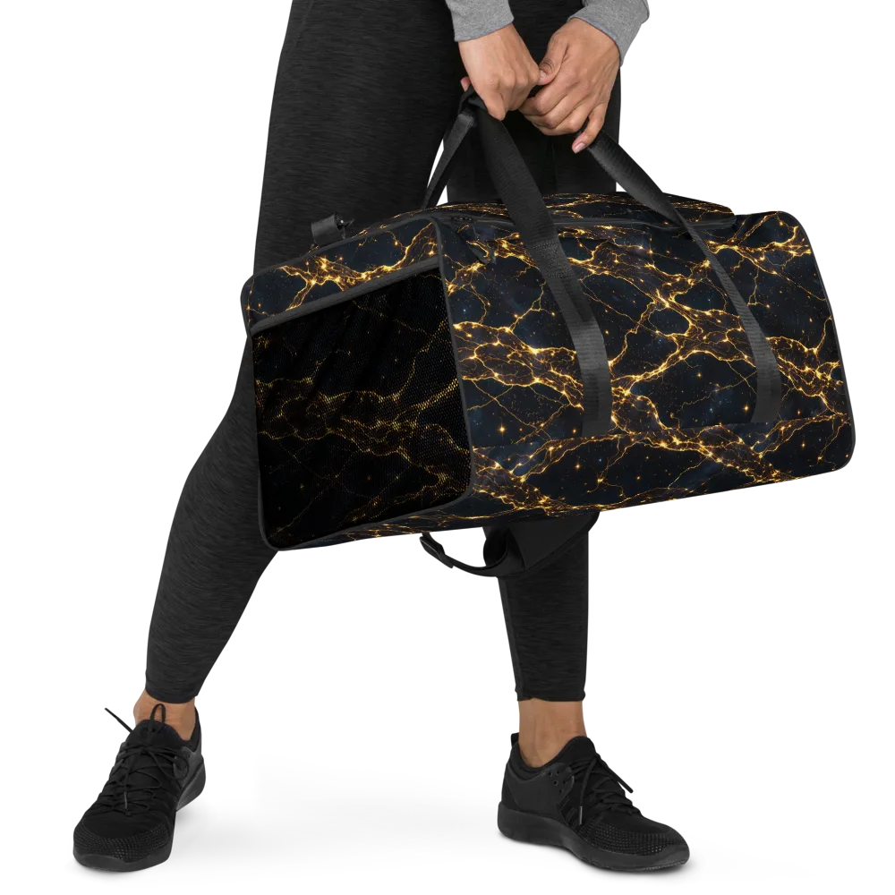 Midnight Fulgurite on Duffle Bag — Right Front