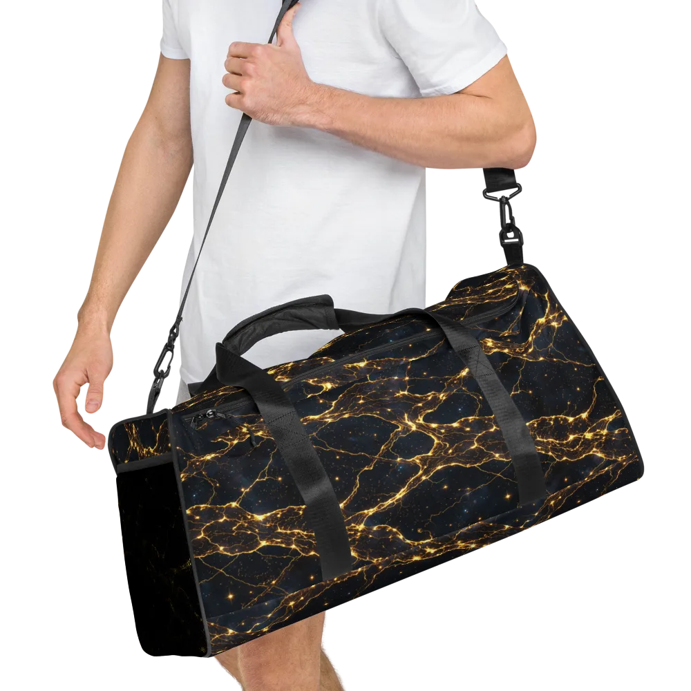 Midnight Fulgurite on Duffle Bag — Right Front