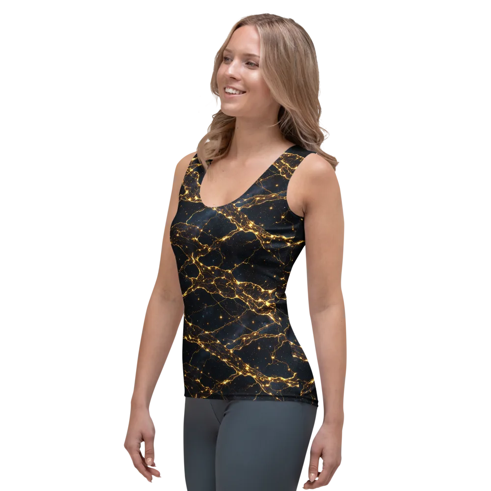Midnight Fulgurite on Women's Tank Top — Left Front