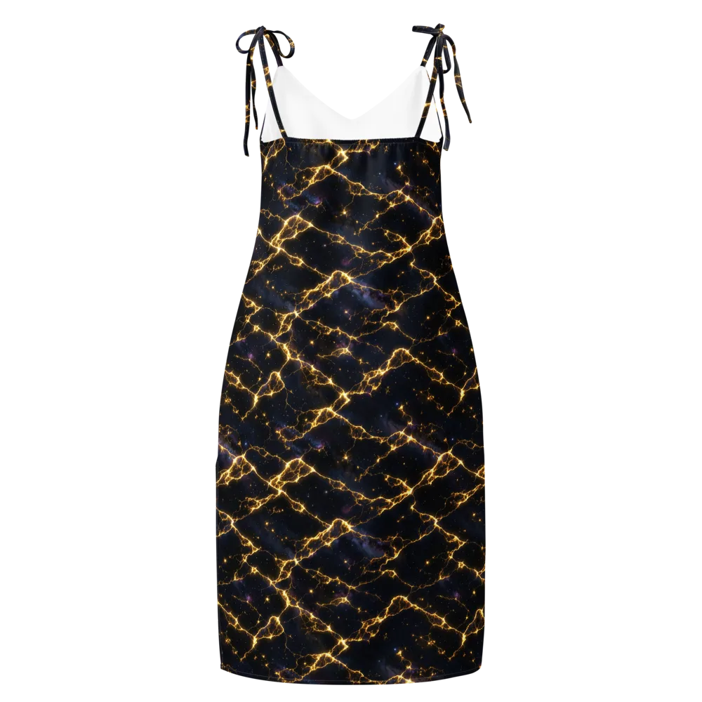 Celestial Veins on Slip Dress — Back