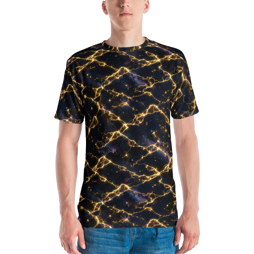 Celestial Veins on Men's Crew Neck T-Shirt — Front