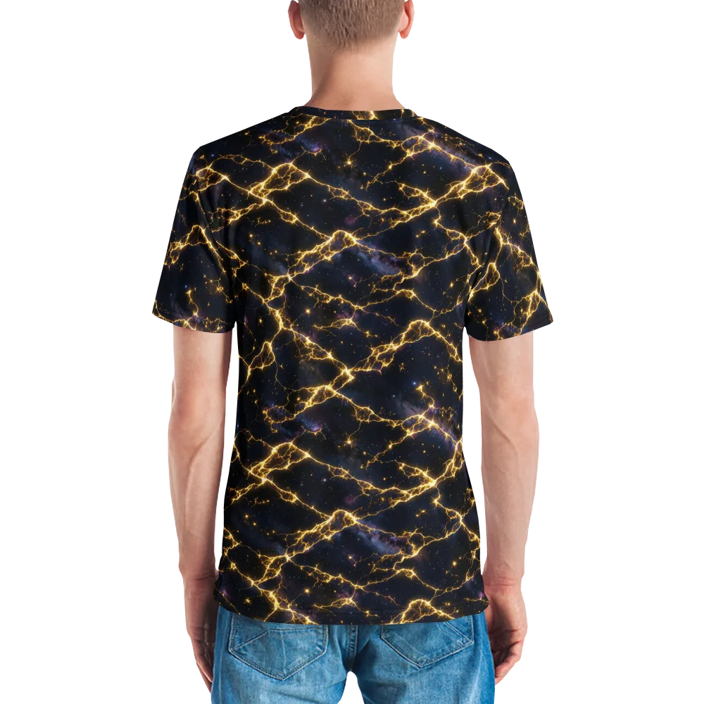 Celestial Veins on Men's Crew Neck T-Shirt — Back