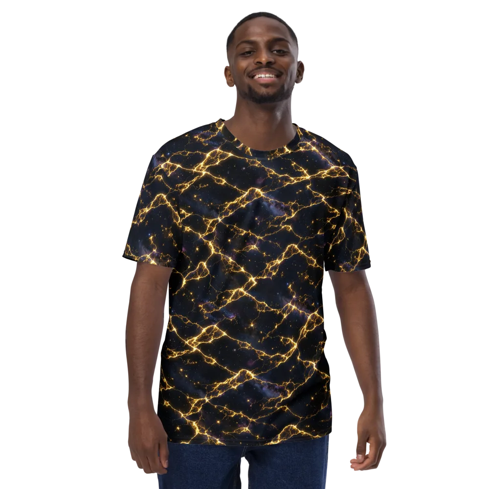 Celestial Veins on Men's Crew Neck T-Shirt — Front