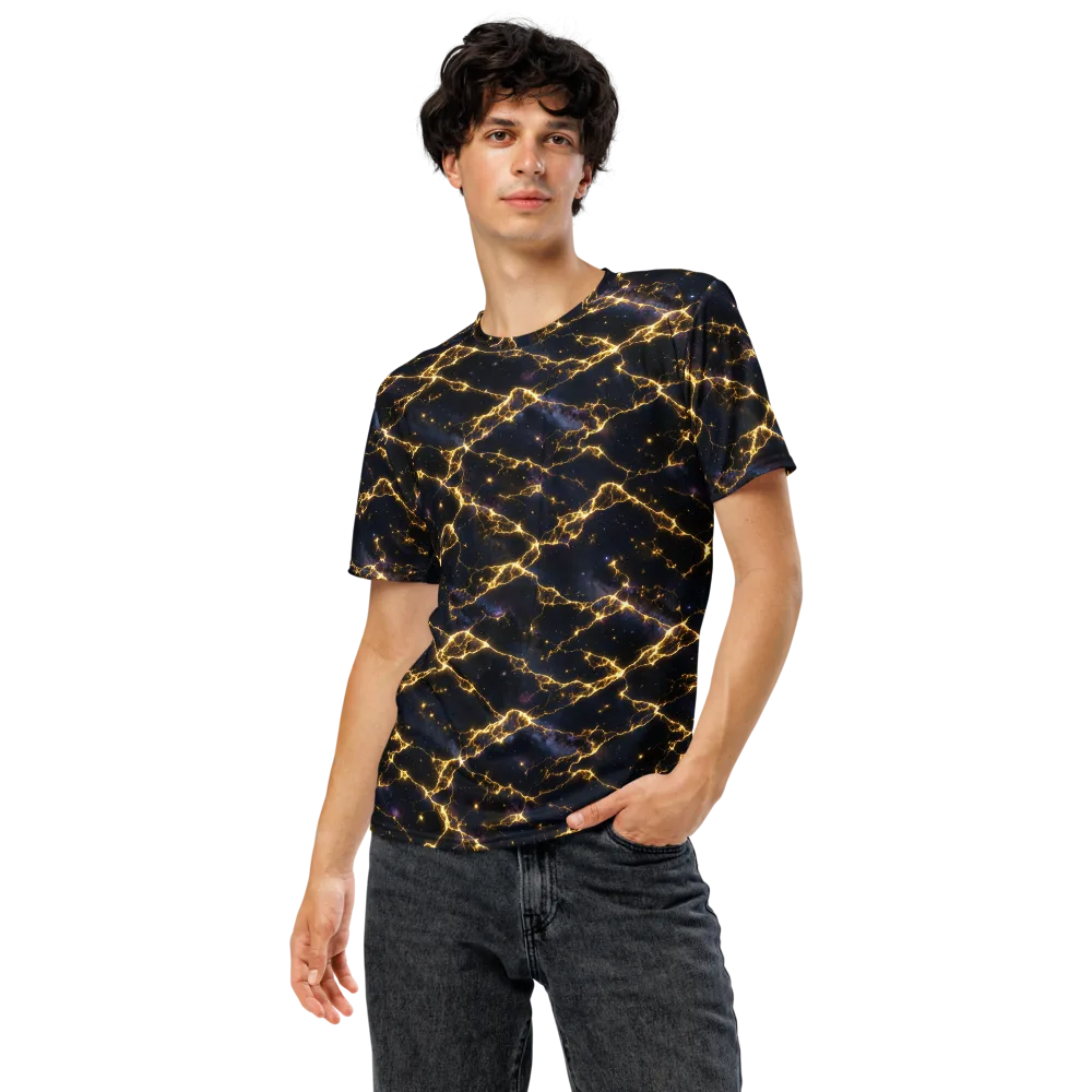 Celestial Veins on Men's Crew Neck T-Shirt — Front