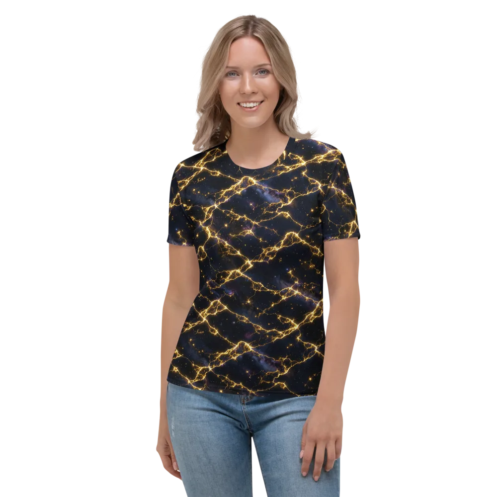 Celestial Veins on Women's Crew Neck T-Shirt — Front