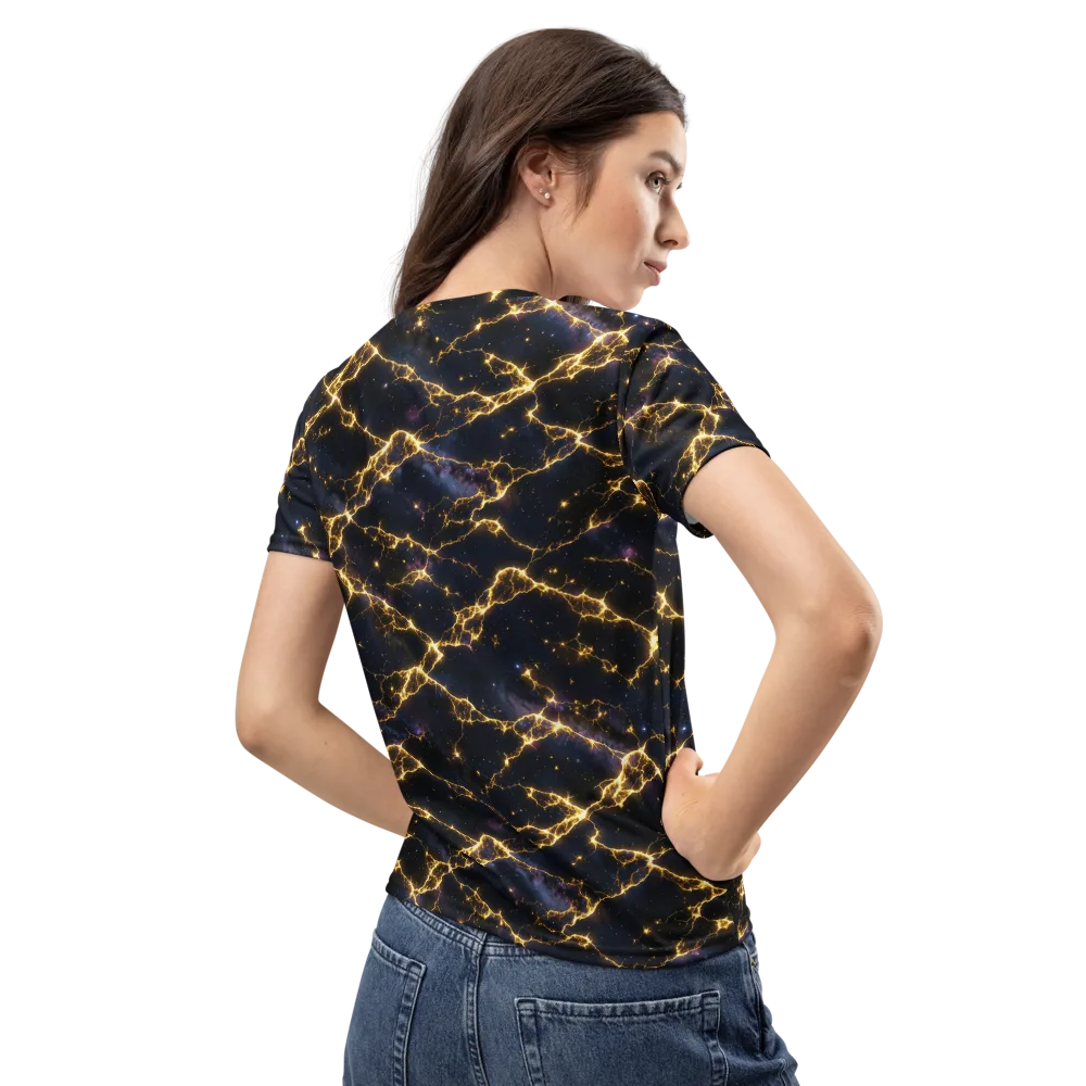 Celestial Veins on Women's Crew Neck T-Shirt — Back