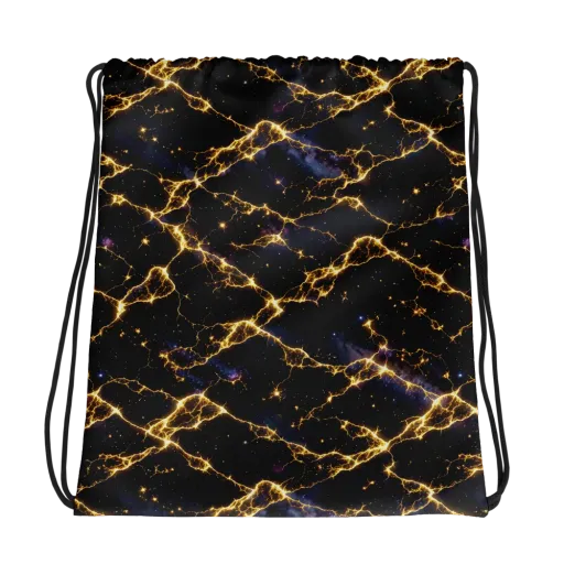 Celestial Veins on a Drawstring Bag