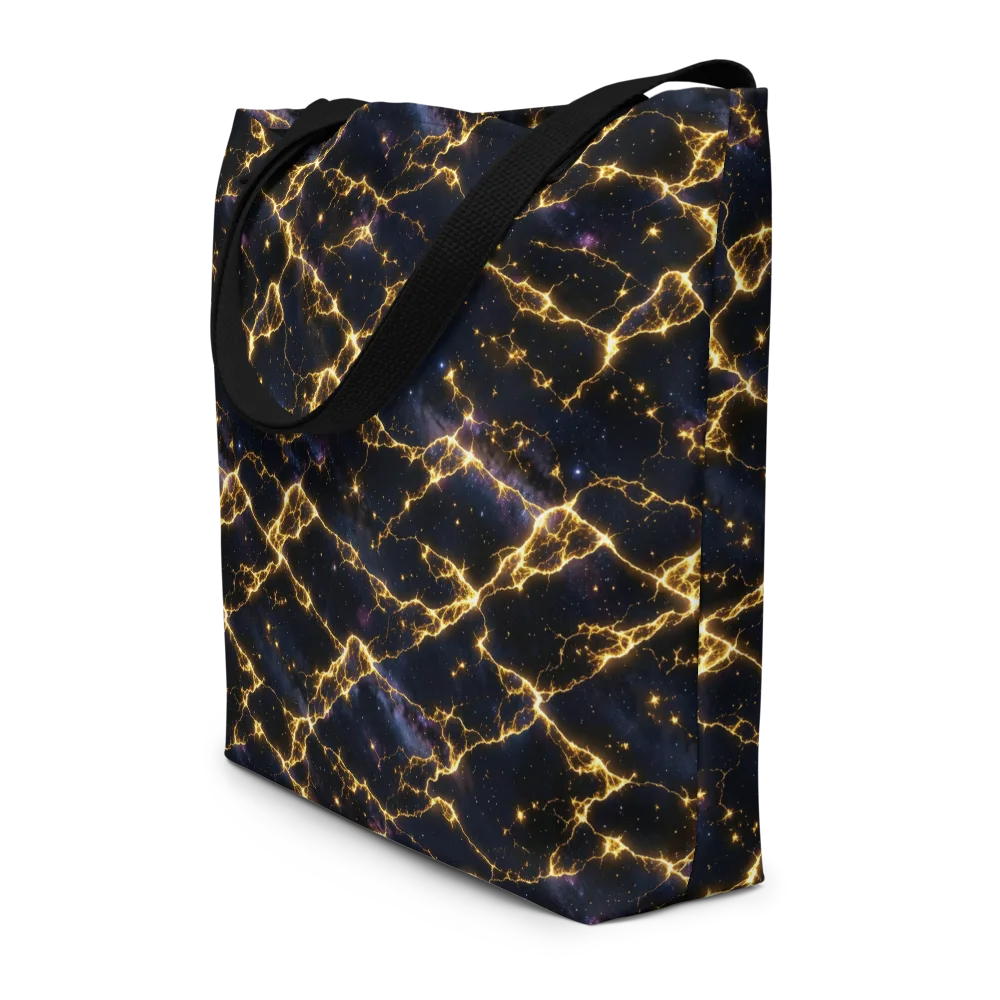 Celestial Veins on Large Tote Bag W/ Pocket — Front