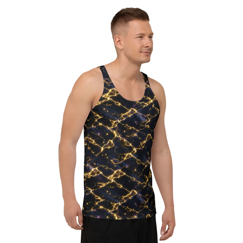 Celestial Veins on Men's Tank Top — Right Front