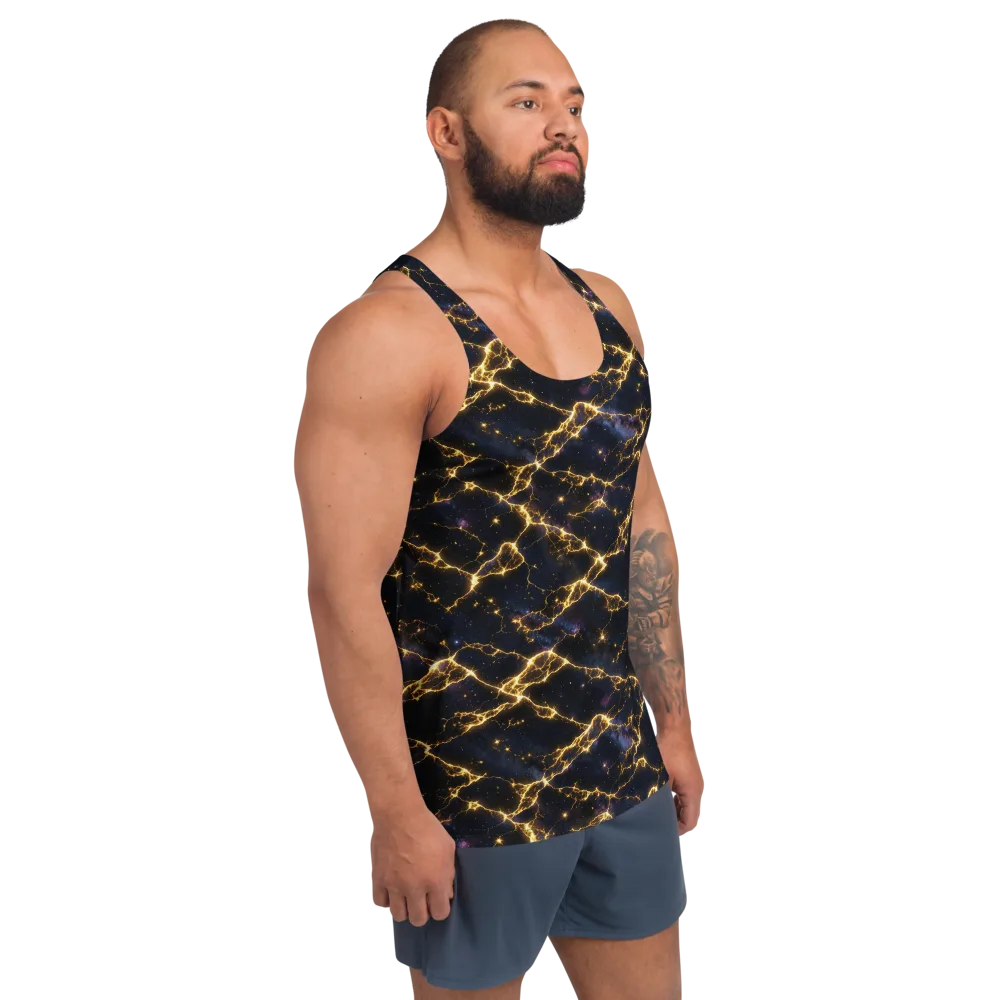 Celestial Veins on Men's Tank Top — Right Front