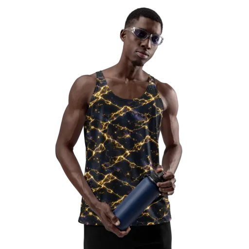Celestial Veins on a Men's Tank Top