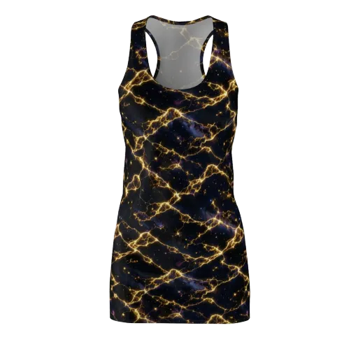 Celestial Veins on a Racerback Dress