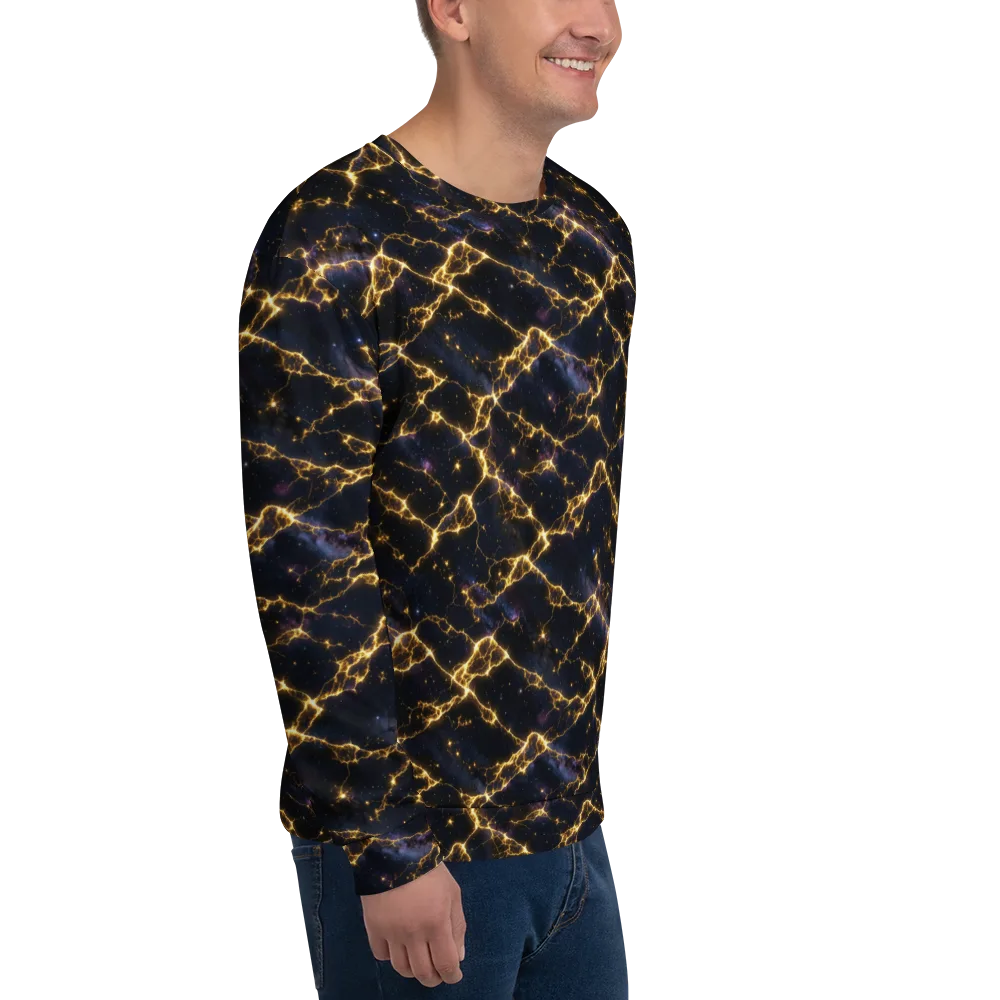 Celestial Veins on Sweatshirt — Right Front