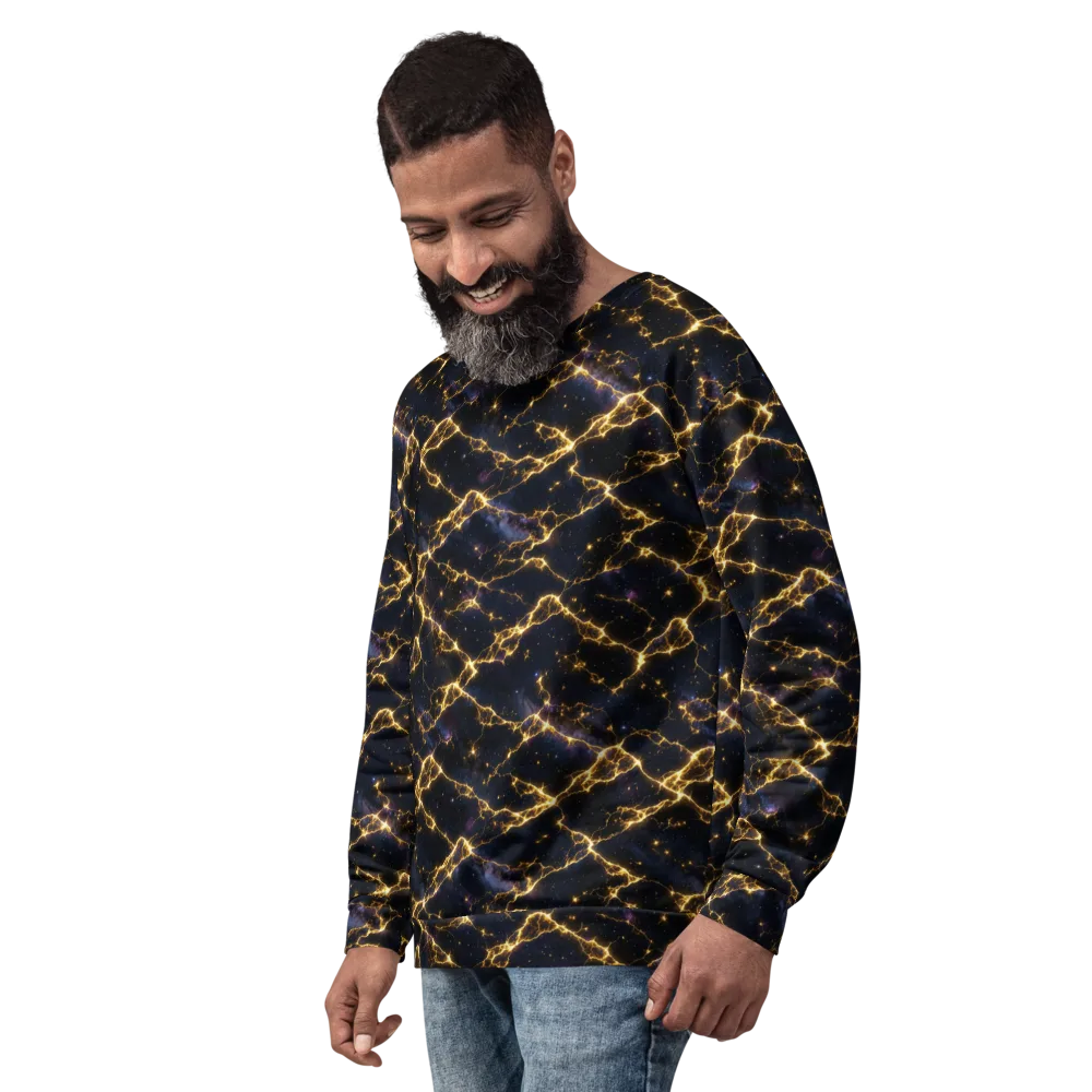 Celestial Veins on Sweatshirt — Left Front