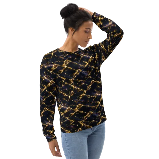 Celestial Veins on a Sweatshirt