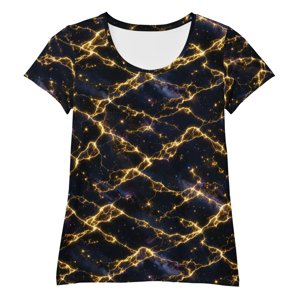 Celestial Veins on Women's Athletic T-Shirt — Front