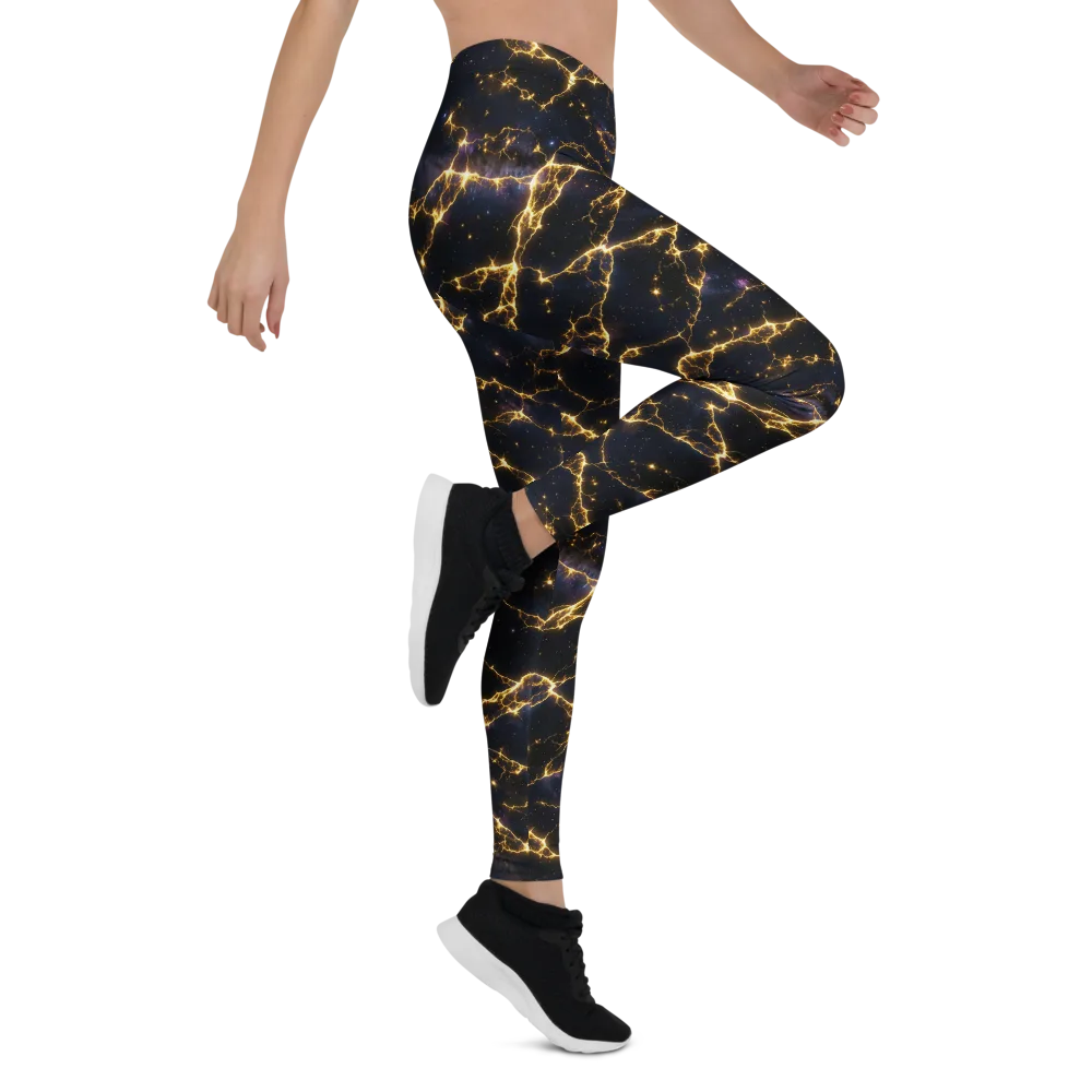 Celestial Veins on Leggings — Right