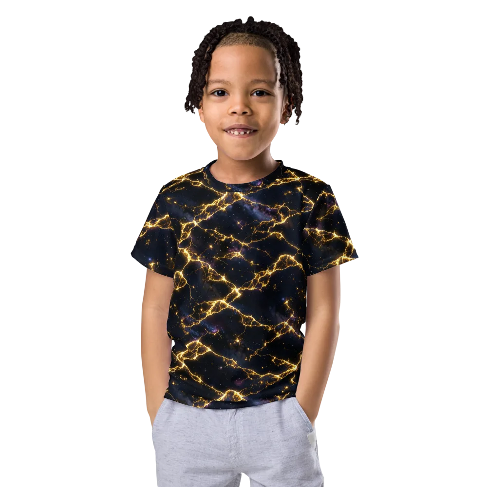 Celestial Veins on Kids Crew Neck T-Shirt — Front