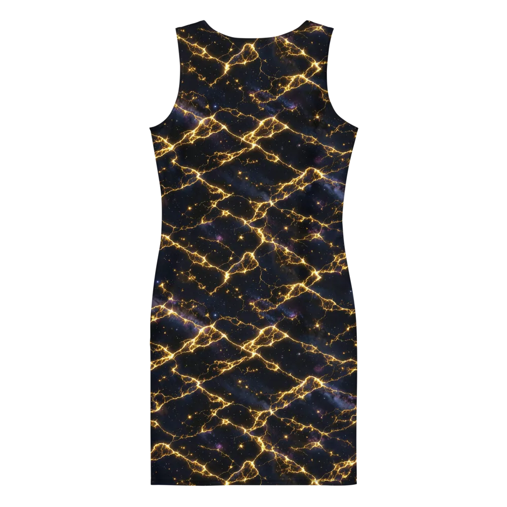 Celestial Veins on Bodycon Dress — Back