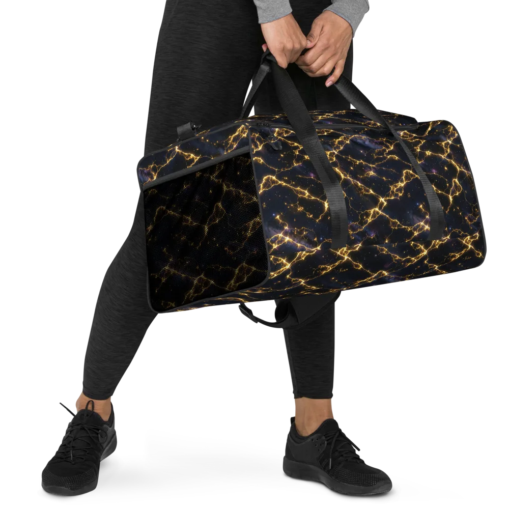 Celestial Veins on Duffle Bag — Right Front