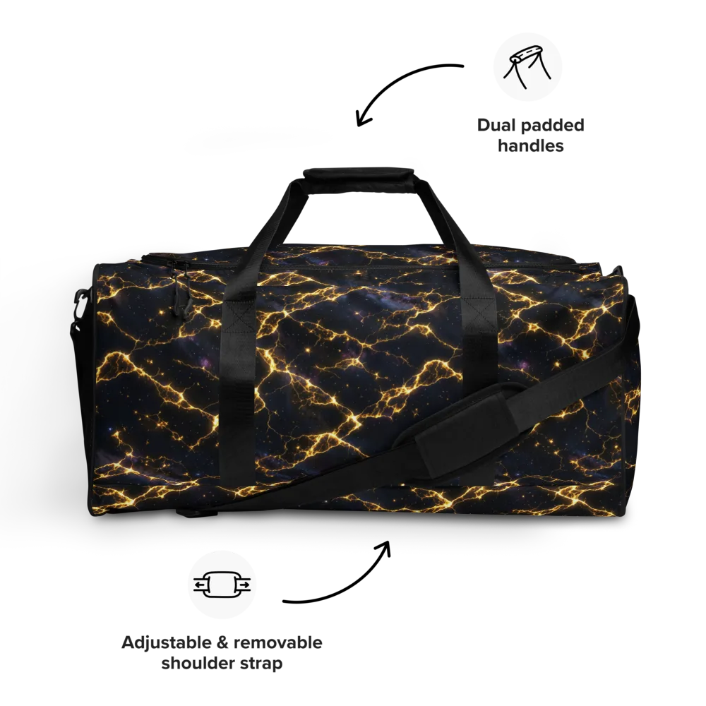 Celestial Veins on Duffle Bag — Front