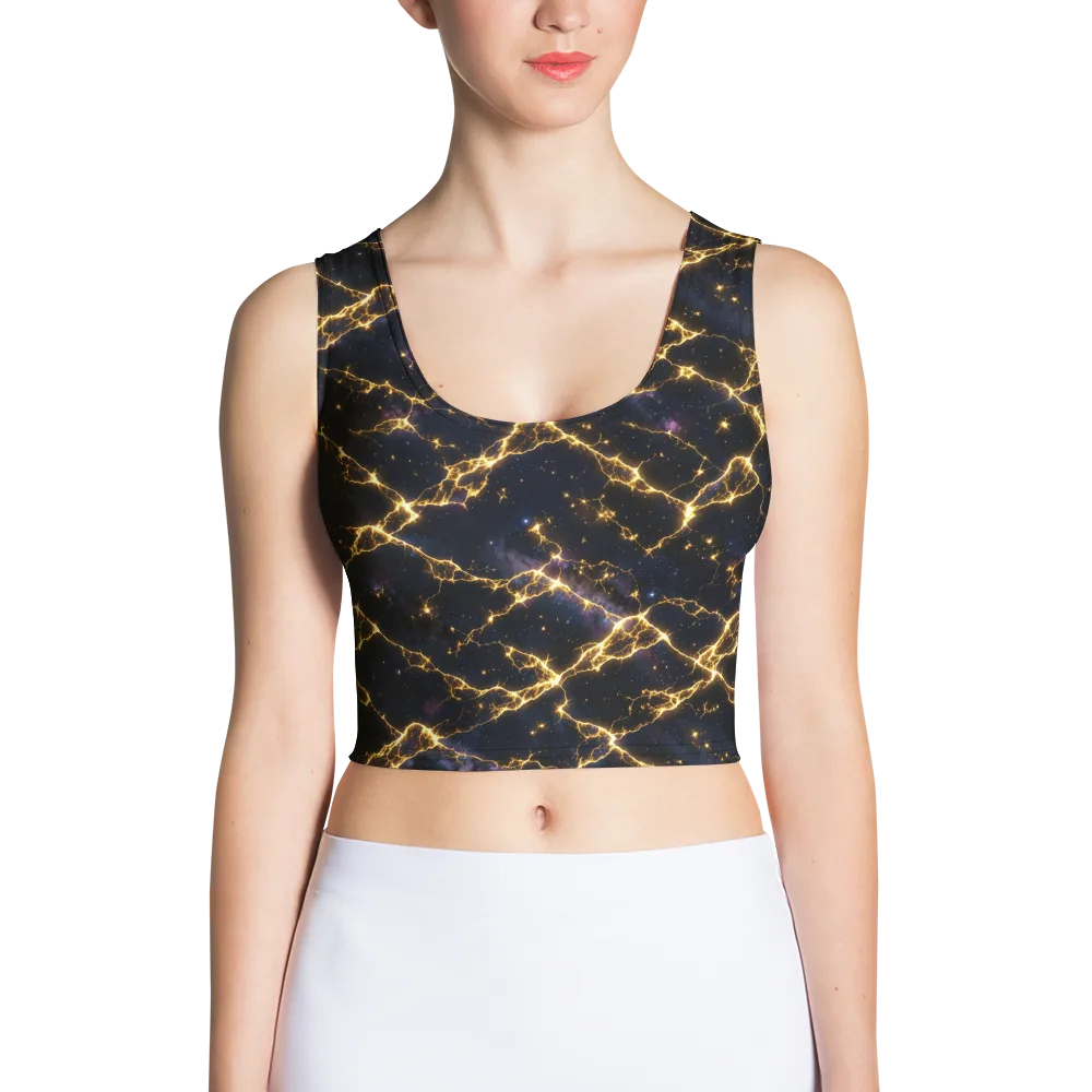 Celestial Veins on Crop Top — Front