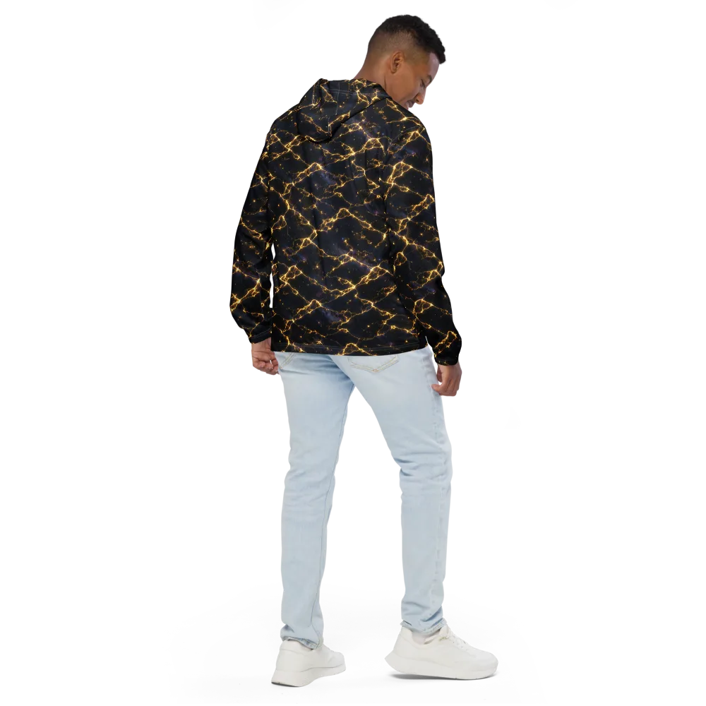 Celestial Veins on Men's Windbreaker — Back